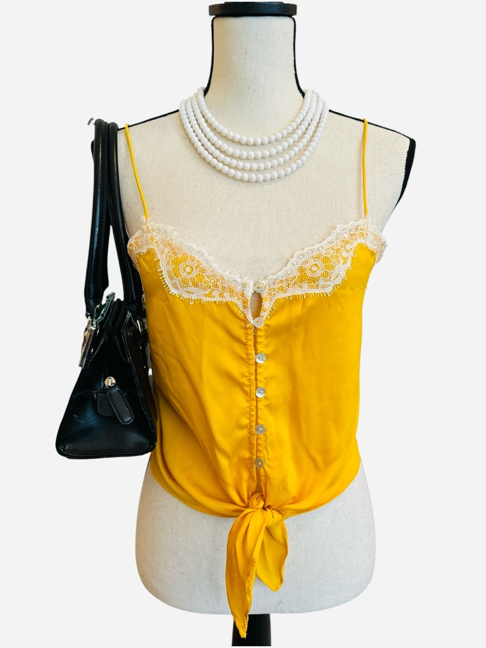Urban Outfitters Out From Under Satin Lace Cami Dainty Coquette Fairy Grunge | S - Picture 2 of 8
